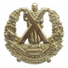 Canadian The Cameron Highlanders of Ottawa (M.G.) Cap Badge