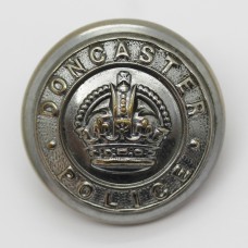 Doncaster Borough Police Chrome Button - King's Crown (Large)