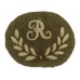 British Army Range Taker (R) (Royal Artillery & Machine Gun Corps) Cloth Proficiency Arm Badge