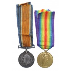 WW1 British War & Victory Medal Pair - Pte. A.R. Lee, 12th Bn. Durham Light Infantry (Later served with the Worcestershire Regiment & Royal Munster Fusiliers)