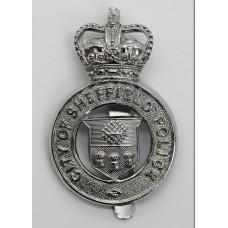 Sheffield City Police Cap Badge - Queen's Crown