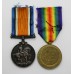 WW1 British War & Victory Medal Pair - Pte. G.H. Grunwell, Army Service Corps