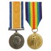 WW1 British War & Victory Medal Pair - Pte. A.H. Giles, Rifle Brigade