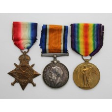 WW1 1914-15 Star Medal Trio - Pte. H. McI. Paterson, Royal Highlanders (Black Watch)