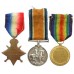 WW1 1914-15 Star Medal Trio - Pte. L.E. Trussell, Royal Army Medical Corps