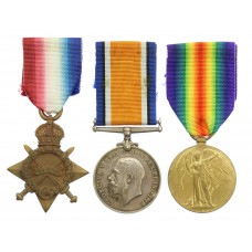 WW1 1914-15 Star Medal Trio - Pte. J.L. Harrison, Norfolk Regiment