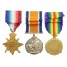 WW1 1914-15 Star Medal Trio - Pte. J.L. Harrison, Norfolk Regiment