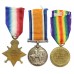 WW1 1914-15 Star Medal Trio - Pte. J.H. Mullingan, Manchester Regiment