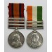 Queen's South Africa (Clasps - Relief of Kimberley, Paardeberg, Johannesburg) and King's South Africa (Clasps - South Africa 1901, South Africa 1902) Medal Pair - Pte. G. Wapling, Norfolk Regiment