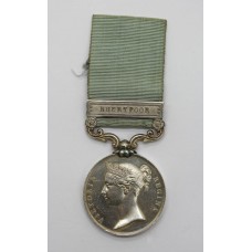 Army of India Medal (Clasp - Bhurtpoor) - Sgt. Major T. Coughlan, 6th Native Light Infantry