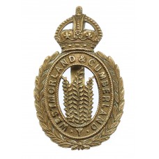 Westmorland & Cumberland Yeomanry Cap Badge - King's Crown