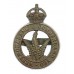 Westmorland & Cumberland Yeomanry Officer's Service Dress Cap Badge - King's Crown