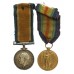 WW1 British War & Victory Medal Pair - Pte. F. Jury, 17th (Rosebury's Bantams) Bn. Royal Scots