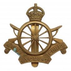 Army Cyclist Corps Cap Badge - King's Crown (12 Spoke)
