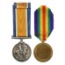 WW1 British War & Victory Medal Pair - Pte. J.M. Lewis, The King's (Liverpool) Regiment