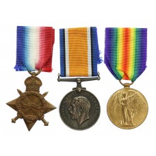 WW1 1914-15 Star Medal Trio - Pte. R. Massey, Manchester Regiment