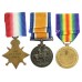 WW1 1914-15 Star Medal Trio - Pte. R. Massey, Manchester Regiment