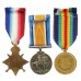 WW1 1914-15 Star Medal Trio - Pte. F.J. James, East Yorkshire Regiment