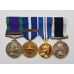 Campaign Service Medal (Clasp - Air Operations Iraq), NATO Medal (Kosovo), Golden Jubilee & Royal Navy LS&GC Medal Group of Four - LCH. R.I. Wharf, Royal Navy