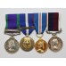 Campaign Service Medal (Clasp - Air Operations Iraq), NATO (Non Article 5), 2002 Golden Jubilee and RAF Long Service & Good Conduct Medal Group of Four - Sgt. A.C. Hutchinson, Royal Air Force