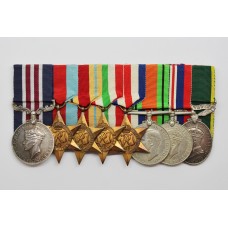 WW2 Military Medal and Territorial Efficiency Medal Group of Eight - Gnr. J.E. Watkins, 90th Field Regt Royal Artillery