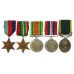 WW2 Japanese Prisoner of War Territorial Efficiency Medal Group of Five - Gnr. F. Donnelley, 122nd Field Regt, Royal Artillery