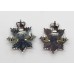 Pair of Royal Army Service Corps (R.A.S.C.) Officer's Collar Badges - Queen's Crown