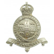 Cambridge University O.T.C. Cap Badge - King's Crown