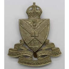 Edinburgh University Training Corps (T.A.) Cap Badge - King's Crown