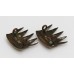 Pair of Royal East Middlesex Militia Collar Badges