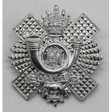 Highland Light Infantry (H.L.I.) Anodised (Staybrite) Cap Badge - Queen's Crown