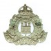 Suffolk Regiment Volunteers White Metal Cap Badge - King's Crown