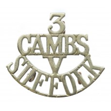 3rd (Cambridgeshire) Volunteer Bn. Suffolk Regiment (3/CAMBS/V/SUFFOLK) Pre 1908 Shoulder Title