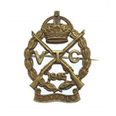 WWI Suffolk Volunteer Training Corps (V.T.C.) 1915 Cap Badge