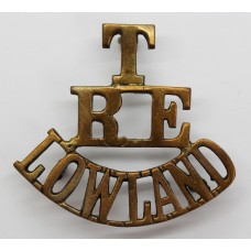 Royal Engineers Lowland Territorials (T/R.E./LOWLAND) Shoulder Title