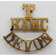 Royal Army Medical Corps Devon Territorials (T/R.A.M.C./DEVON) Shoulder Title