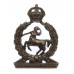 Royal Army Veterinary Corps (R.A.V.C.) Officer's Service Dress Cap Badge - King's Crown