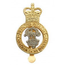 Princess Patricia's Canadian LIght Infantry (P.P.C.L.I.) Cap Badge - Queen's Crown