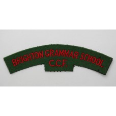 Brighton Grammar School Combined Cadet Force (BRIGHTON GRAMMAR SCHOOL / C.C.F.) Cloth Shoulder Title