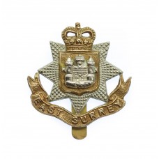 East Surrey Regiment Beret Badge - Queen's Crown