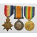 WW1 1914 Mons Star Medal Trio - Sjt. H.J. Champion, 1st Bn. Somerset Light Infantry - K.I.A.