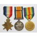 WW1 1914 Mons Star Medal Trio - Sjt. H.J. Champion, 1st Bn. Somerset Light Infantry - K.I.A.