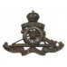 Royal Artillery Officer's Service Dress Cap Badge - King's Crown