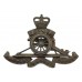 Royal Artillery Officer's Service Dress Cap Badge - Queen's Crown