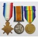 WW1 1914-15 Star Medal Trio - Pte. M. Lyons, York & Lancaster Regiment