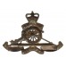 Royal Artillery Officer's Service Dress Cap Badge - Queen's Crown