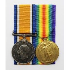 WW1 British War & Victory Medal Pair - Pte. K. Robinson, 21st (Wool Textile Pioneers) Bn. West Yorkshire Regiment - K.I.A.