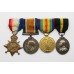 WW1 1915-15 Star Medal Trio and Territorial Force Efficiency Medal Group - Dvr. E.H. Dovey, Royal Field Artillery