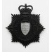 West Suffolk Constabulary Night Helmet Plate - Queen's Crown (small star)
