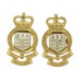 Pair of Royal Army Ordnance Corps (R.A.O.C.) Officer's Collar Badges - Queen's Crown